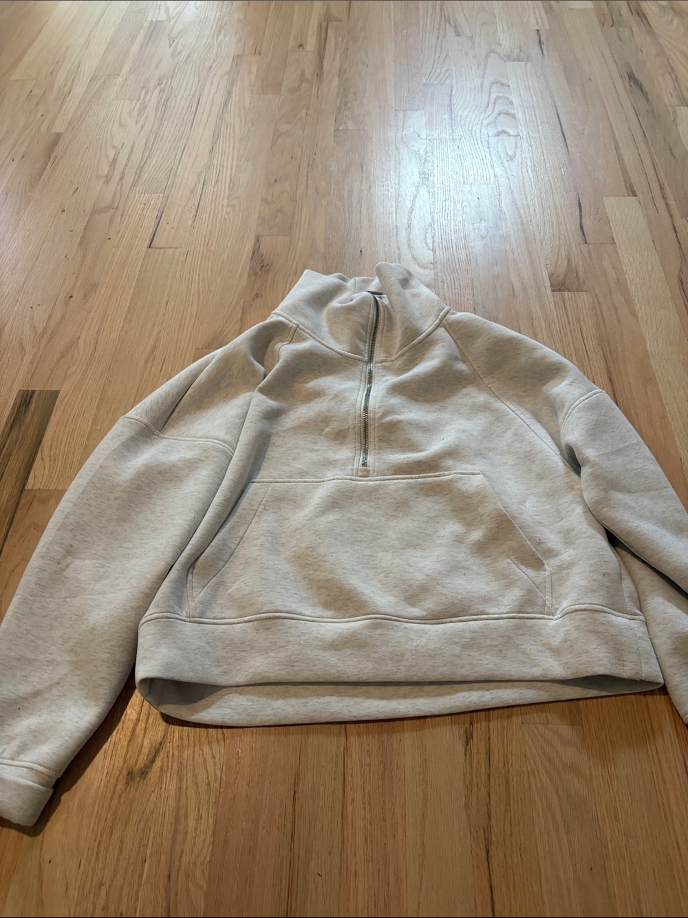 CALIA by Carrie Underwood light gray Half-Zip Pullover Sweatshirt